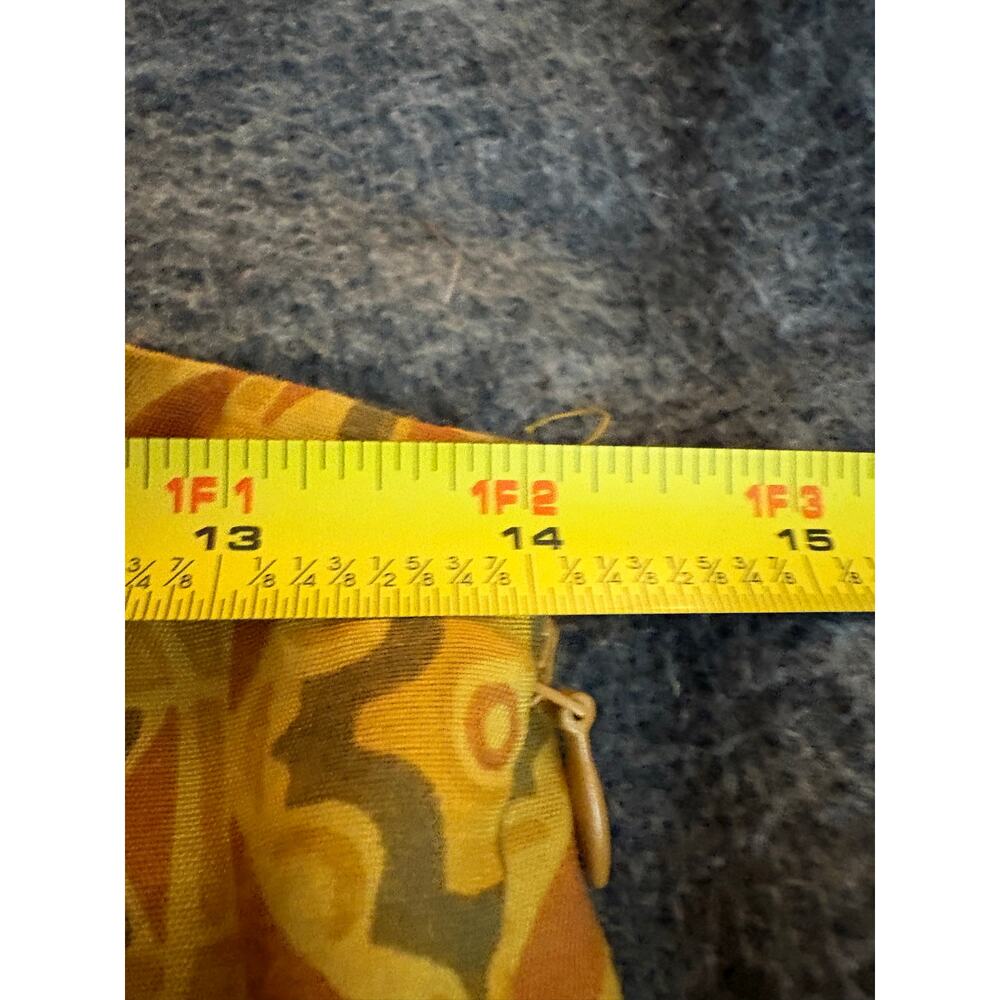 Free People Imogen Sarong Boho Viscose hippie Turmeric Orange Wrap Mini Skirt 4 - Picture 9 of 10
